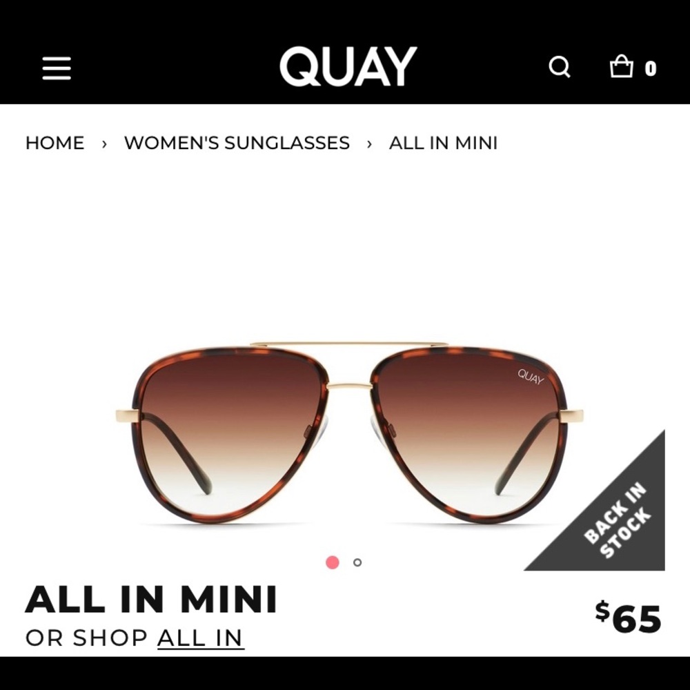 New Quay All In Mini Aviator Sunglasses